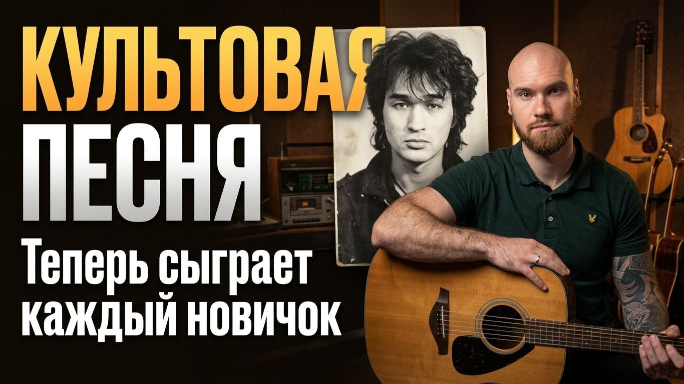 Как сыграть «Пачку сигарет» Цоя на гитаре? Полный разбор для новичков