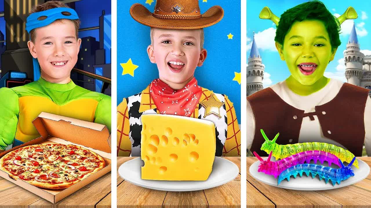 ЕДИМ ЕДУ из МУЛЬТФИЛЬМОВ и ФИЛЬМОВ!!