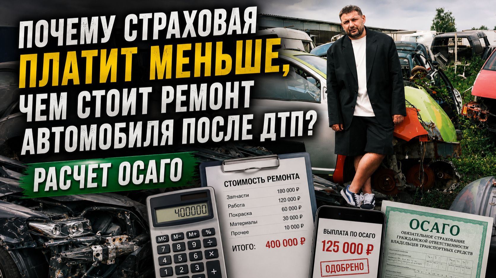 Сколько стоит ремонт автомобиля после ДТП? Как страховая рассчитывает выплату по ОСАГО