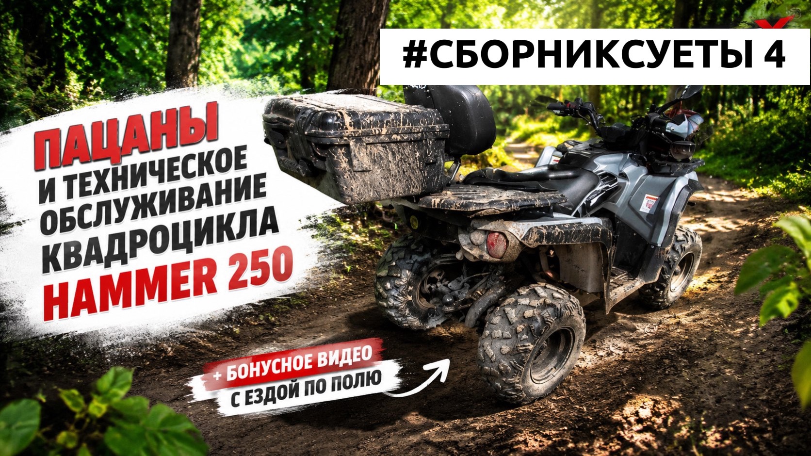 Как осмотреть состояние квадроцикла Hammer 250, Суетовосборник