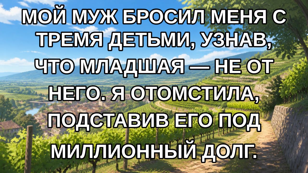 Мой муж бросил меня с тремя детьми узнав что младшая  не от него. Я отомстила подставив его по