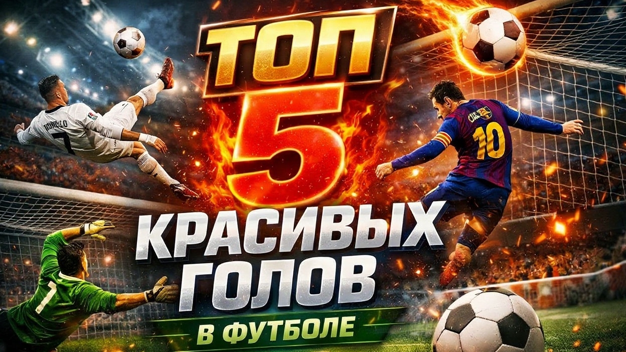 Топ-5 самых красивых голов в футболе! От акробатики до идеальных ударов