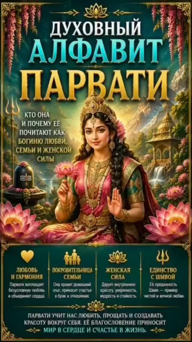 Парвати - богиня любви, семьи и женской силы