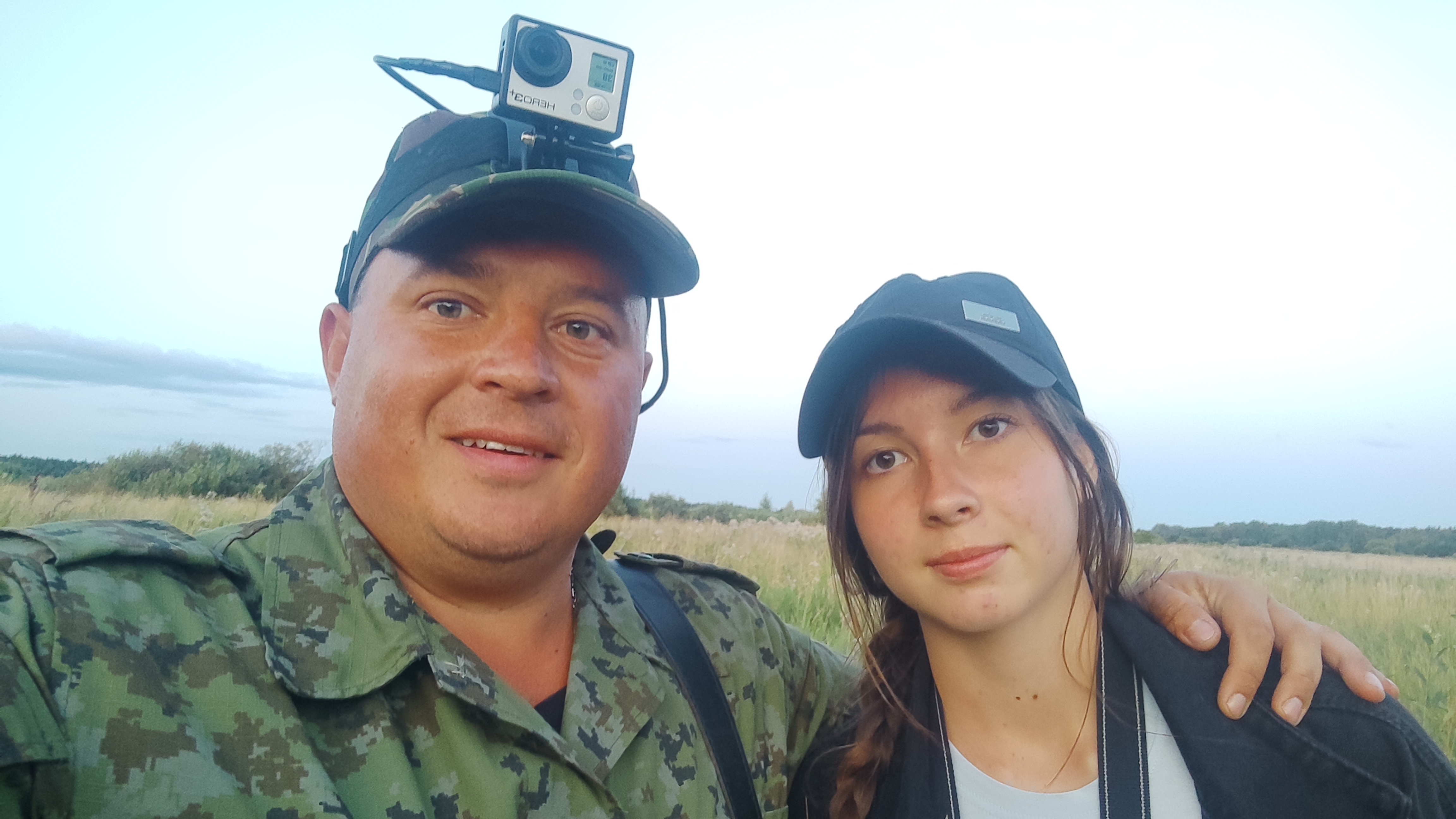 Снова по утке с дочкой Дианой💪