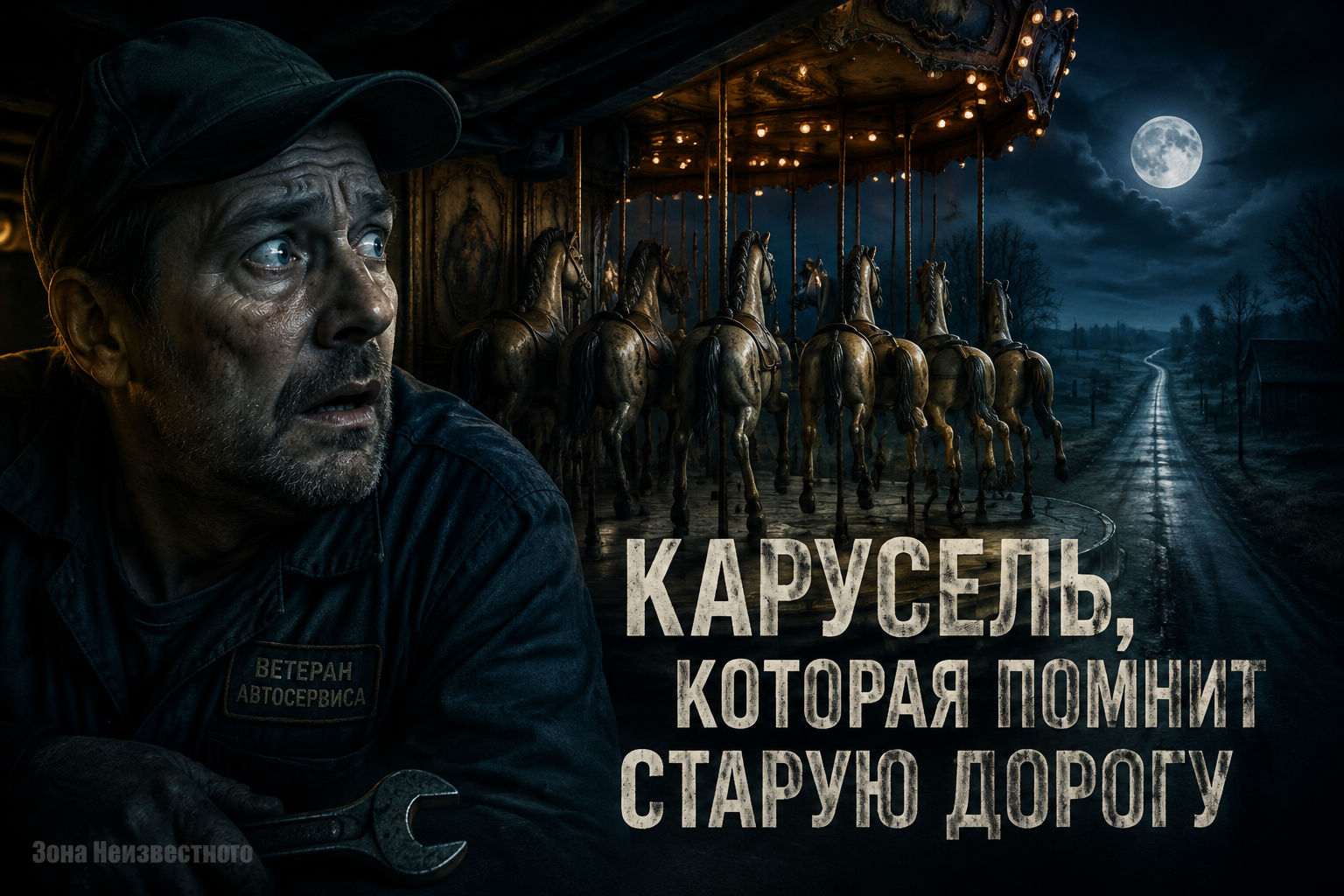 Карусель без электричества сама выбирала направление ночью