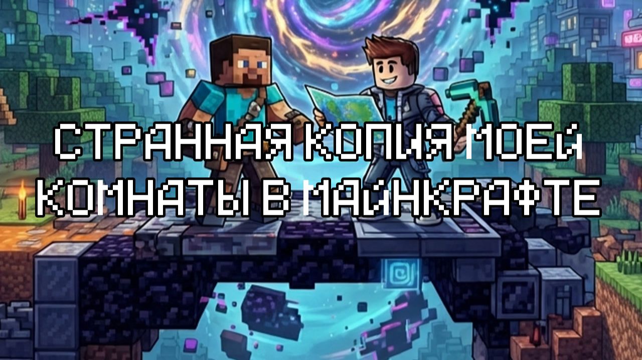 Странная копия моей комнаты в майнкрафте