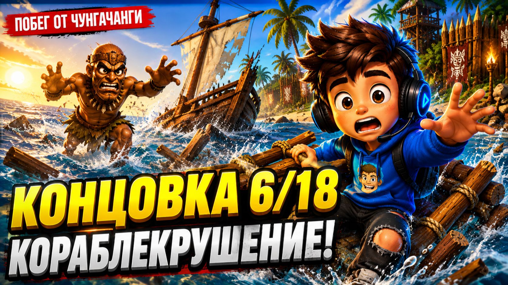 Как получить концовку 618 Чунга призвал КОРАБЛЕКРУШЕНИЕ!  Побег от ЧунгаЧанги