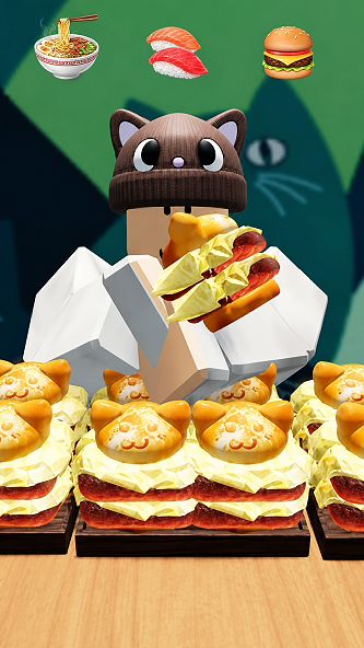 🍔 ASMR Мукбанг с сырным бургером в Роблокс #roblox