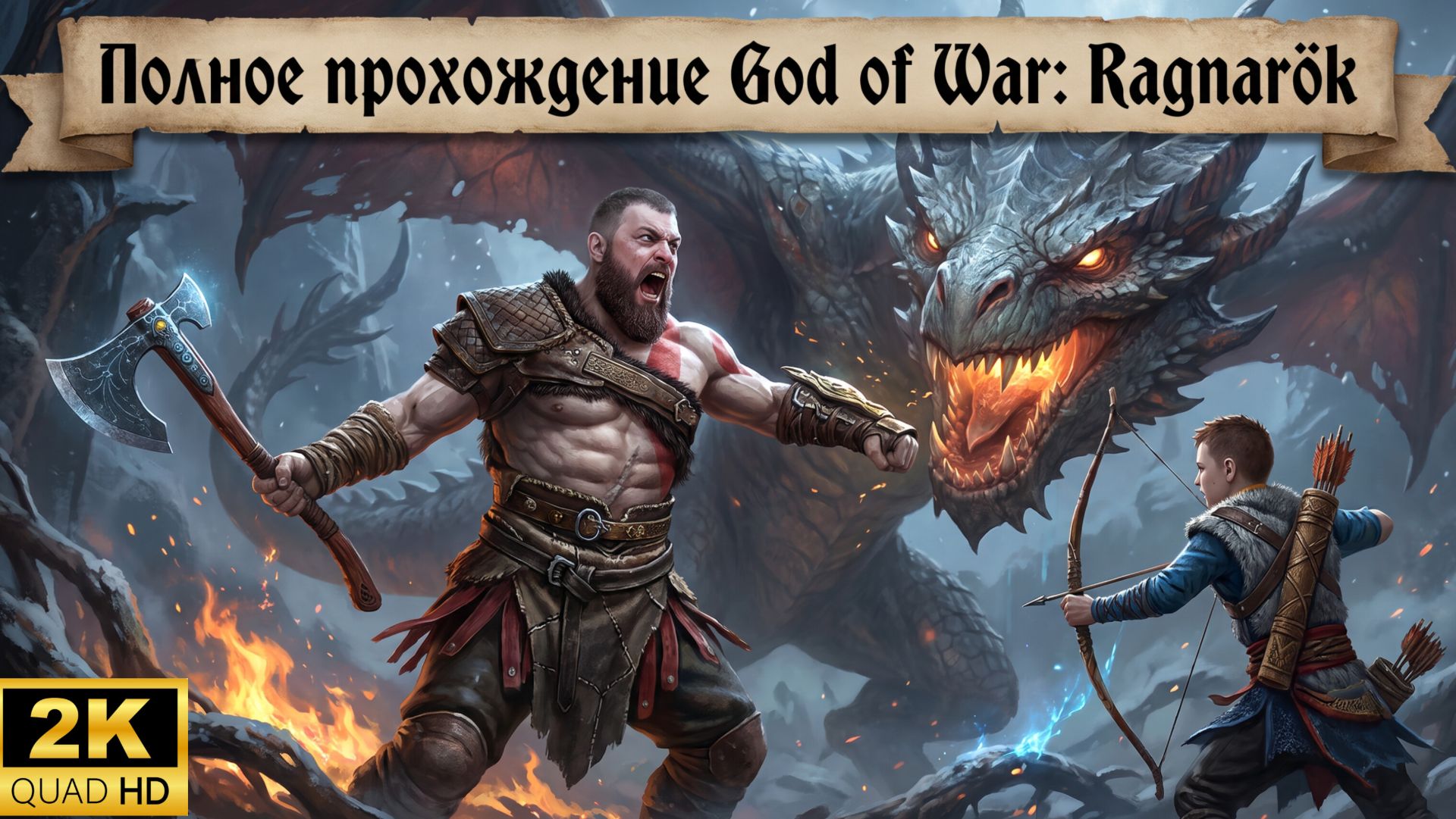 God Of War: Ragnarök►Пк марафон►Играю впервые►Полное прохождение #4