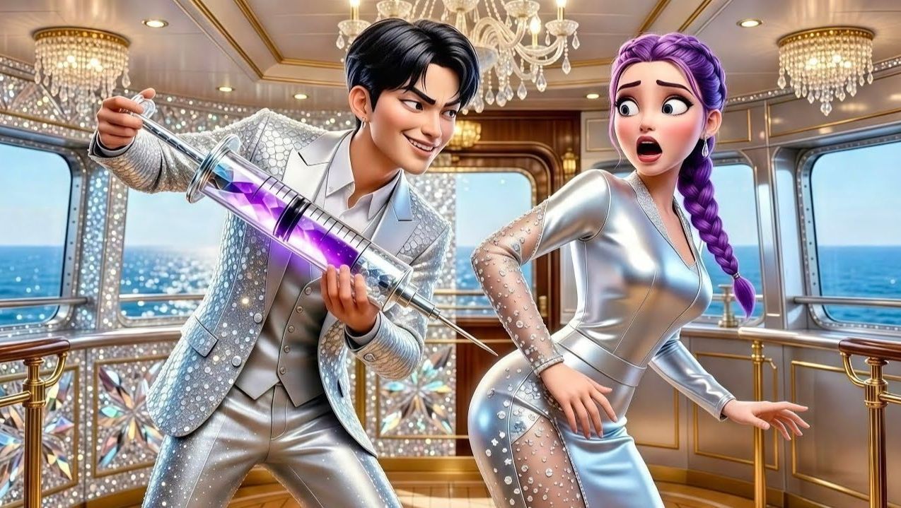 ОМГ! Кошмарный побег при похищении 🎵 Бриллиантовая семейка ДЖИНУ Vs Серебряной РУМИ. Мультики