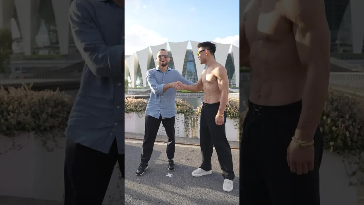 ⚡️ Первая битва взглядов Умара Нурмагомедова и Сонга Ядонга #UFCShanghai