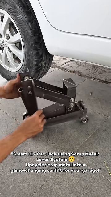 Car Jack Lever System; Upcycled From Scrap Metal #ScrapMetalProject #GarageHacks #CarLift #Mechanic