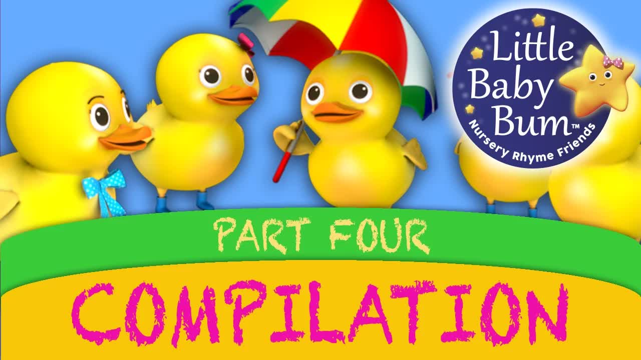 Пять маленьких уточек и другие детские стишки от LittleBabyBum!
