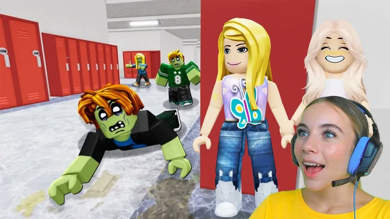 ВЫЖИВАЕМ В ЗОМБИ АПОКАЛИПСИС В ШКОЛЕ в ROBLOX! С АЛЁНОЙ