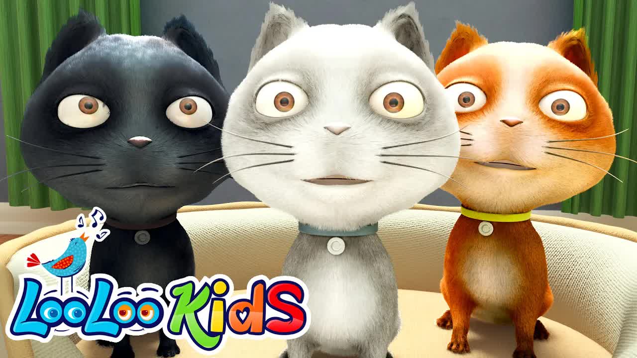 🐱 Три маленьких котёнка 🐱 - S1EP25 ЛУЧШИЕ песни для детей | Песни LooLoo Kids для детей