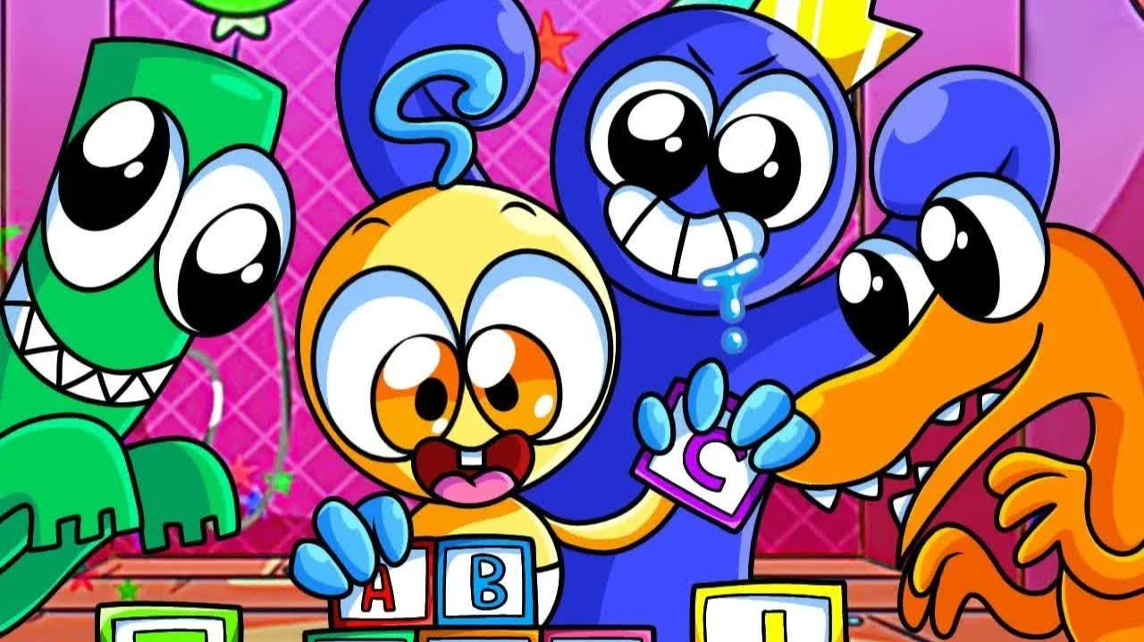 ХАГГИ ВАГГИ — СИНИЙ СНОВА РЕБЁНОК!  Poppy Playtime Rainbow Friends — Анимации на русском