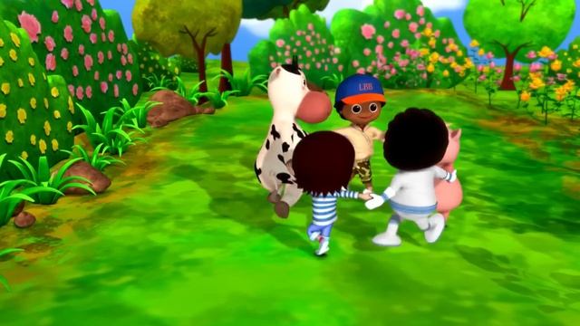 Кольцо вокруг розы | Детские стишки для малышей от LittleBabyBum - Азбука и цифры