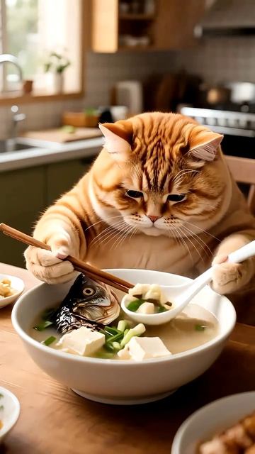 Усатый Мишлен #6 🍲 Рыжий гурман оценивает рыбный суп с тофу