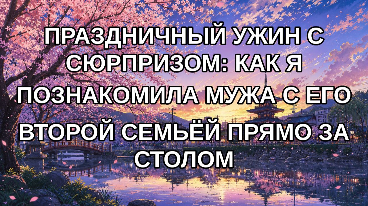 Праздничный ужин с сюрпризом: как я познакомила мужа с его второй семьёй прямо за столом