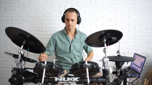 Aron Wright - In The Woods (drum Cover), NUX DM-310