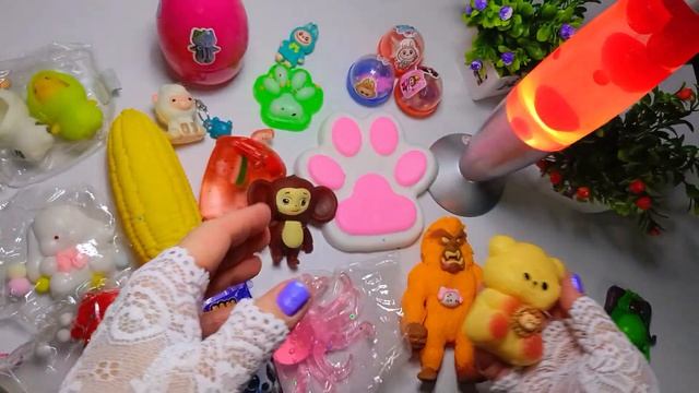 ASMR Unboxing Silicone Squishes And Lava Lamp Oddlysatisfying For You