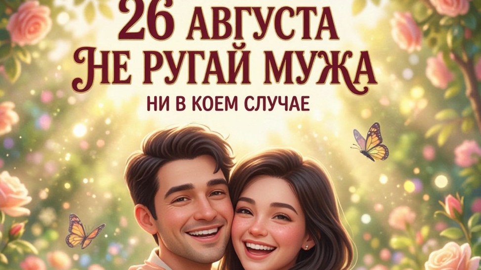 26 августа не ругать мужа.