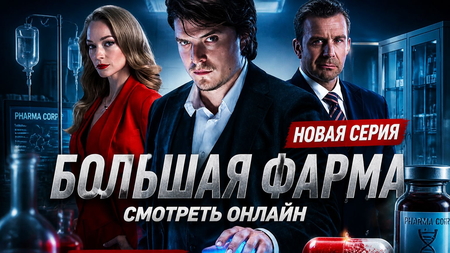 Большая фарма 1 серия ( 2026 года): Смотреть онлайн бесплатно сюжет, обзор серии