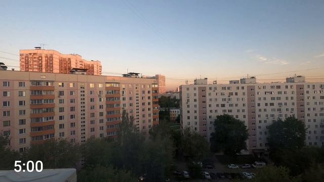 Ночной таймлапс в Москве #4k #timelapse