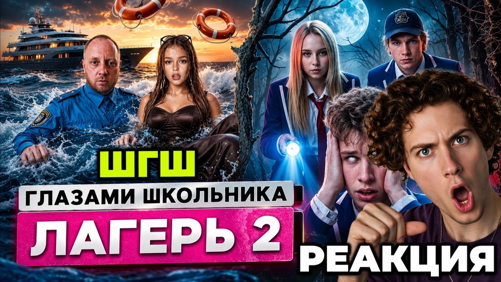 РЕАКЦИЯ НА ШГШ ЛАГЕРЬ 2 От первого лица: Лагерь  БЕРЕМЕННОСТЬ ЯХТА с ОДНОКЛАССНИЦАМИ  ТЮРЬМА