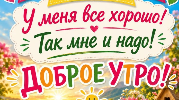 С добрым солнечным утром. Самая лучшая музыкальная открытка.