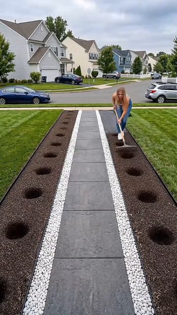 Отличные идеи для ландшафтного дизайна дома и дачи #дизайн #diy #ремонт #строительство #интерьер