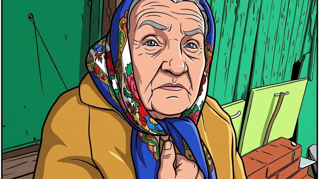 МАРИЯ ЕГОРОВНА САМА КОПАЕТ , КОЛИТ И КОСИТ . А СЫН АЛКАШ .