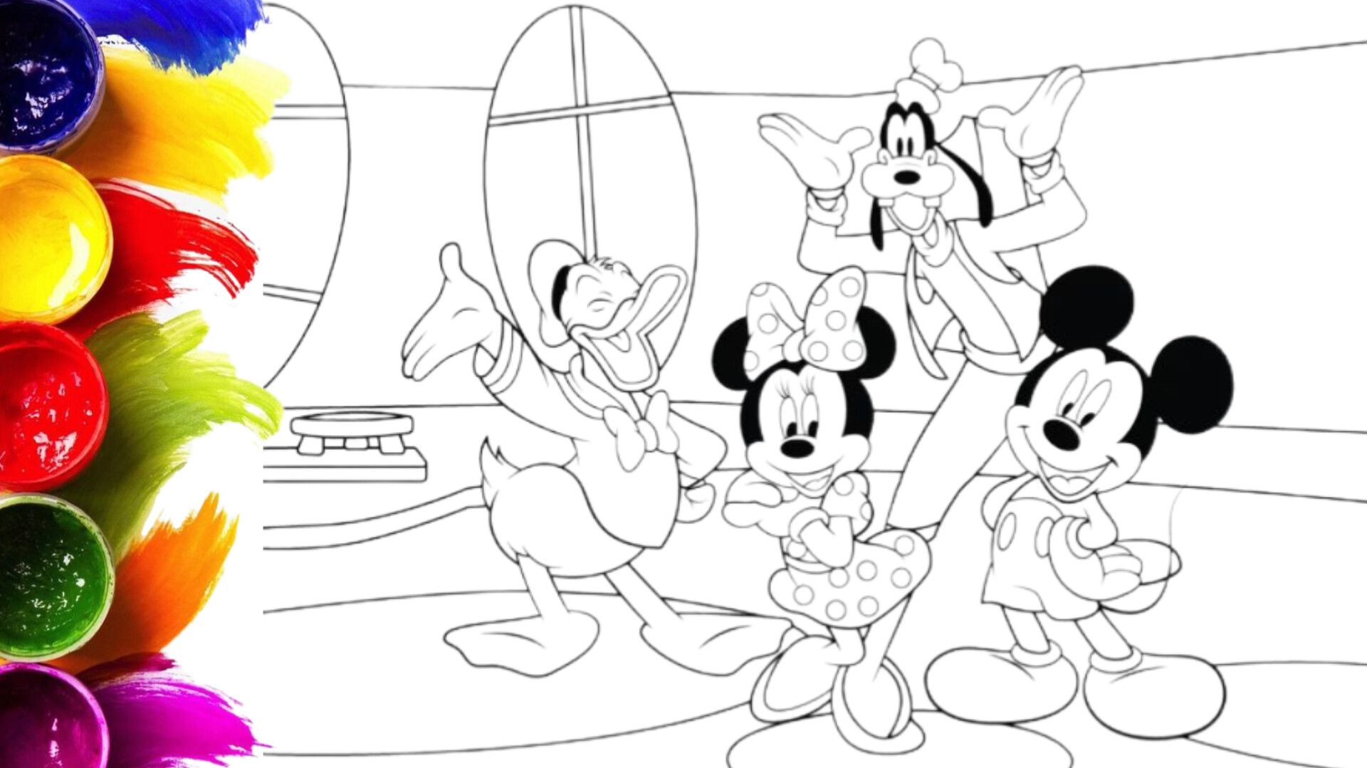 Рисуем Микки Мауса, Минни, Дональда и Гуфи! 🐭✨  (Disney)