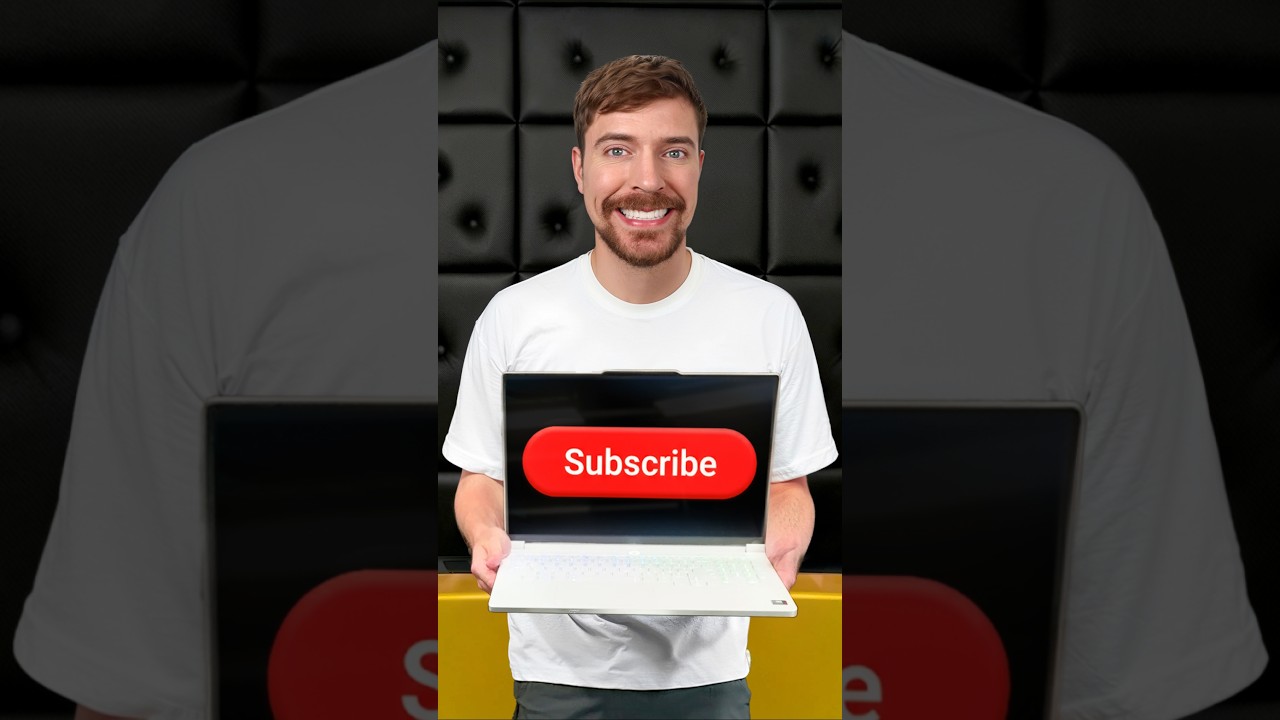 Подпишись — Получи Шанс Выиграть Ноутбук (Мистер Бист | Mr. Beast | Mr.Beast)