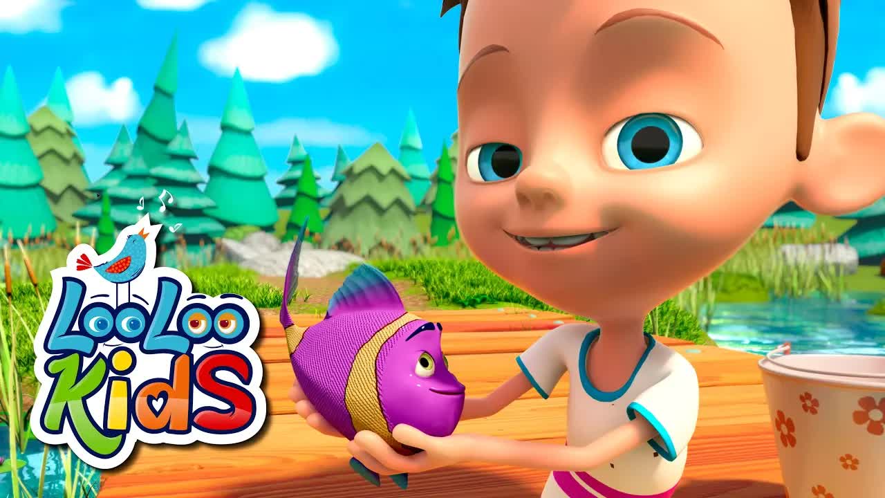 🐟 Однажды я поймал рыбку живую 🐟 - S1EP09 ЛУЧШИЕ песни для детей | Песни LooLoo Kids для детей