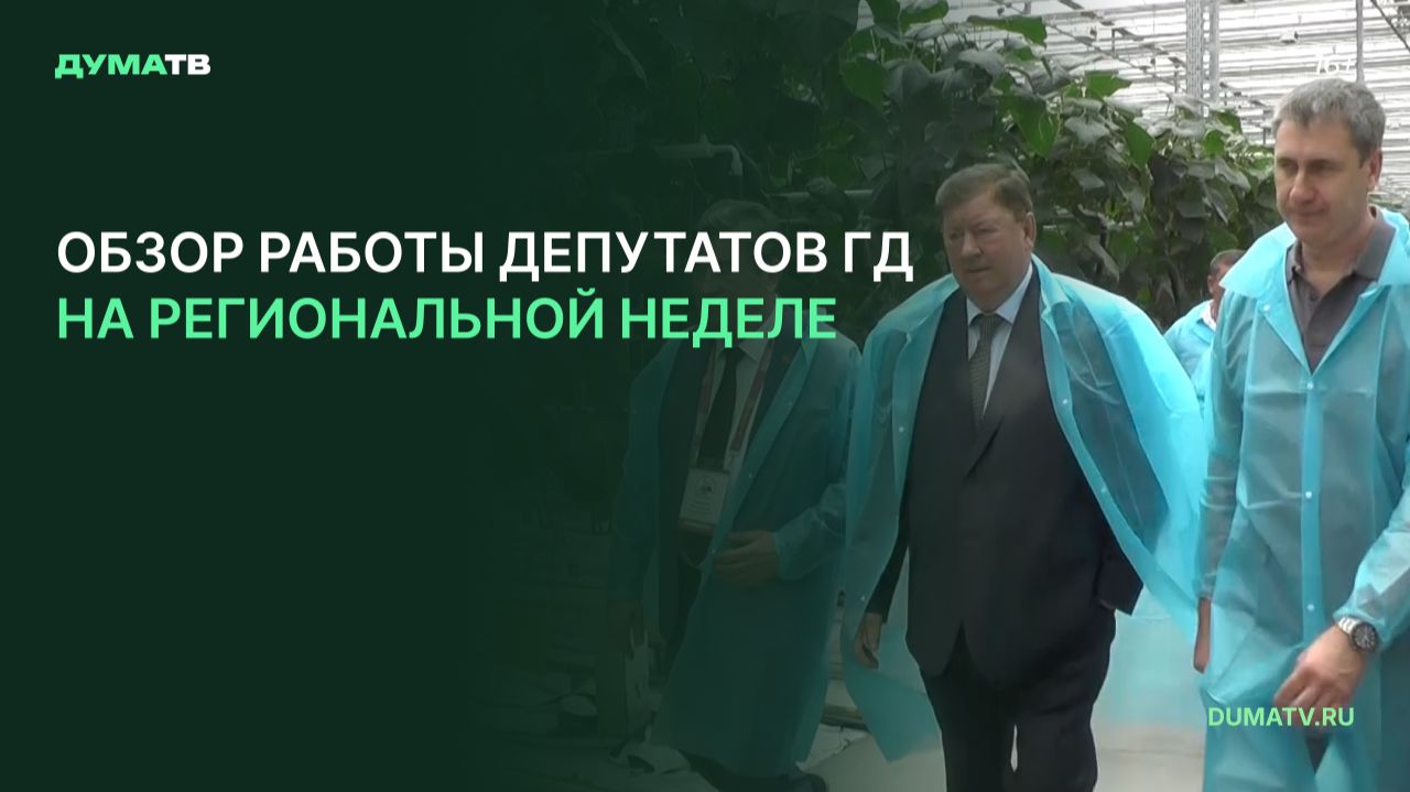 Обзор работы депутатов ГД на региональной неделе