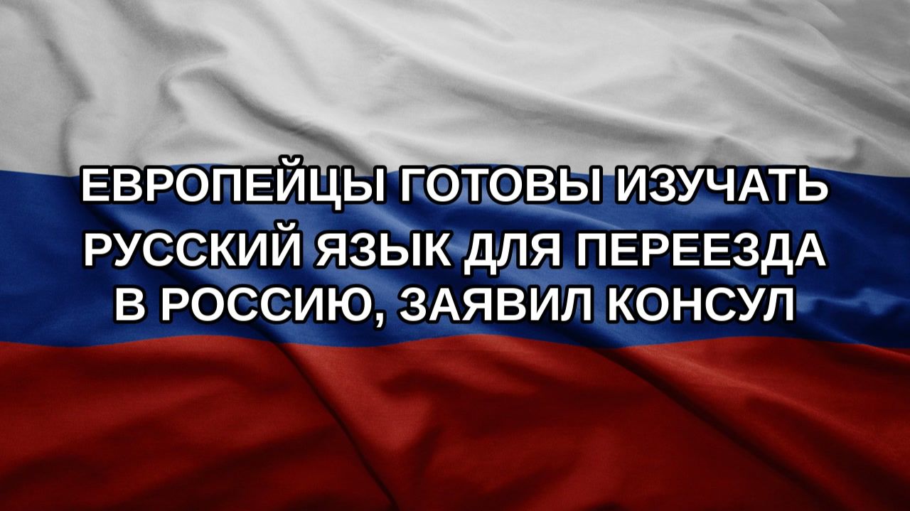 Европейцы готовы изучать русский язык для переезда в Россию, заявил консул
