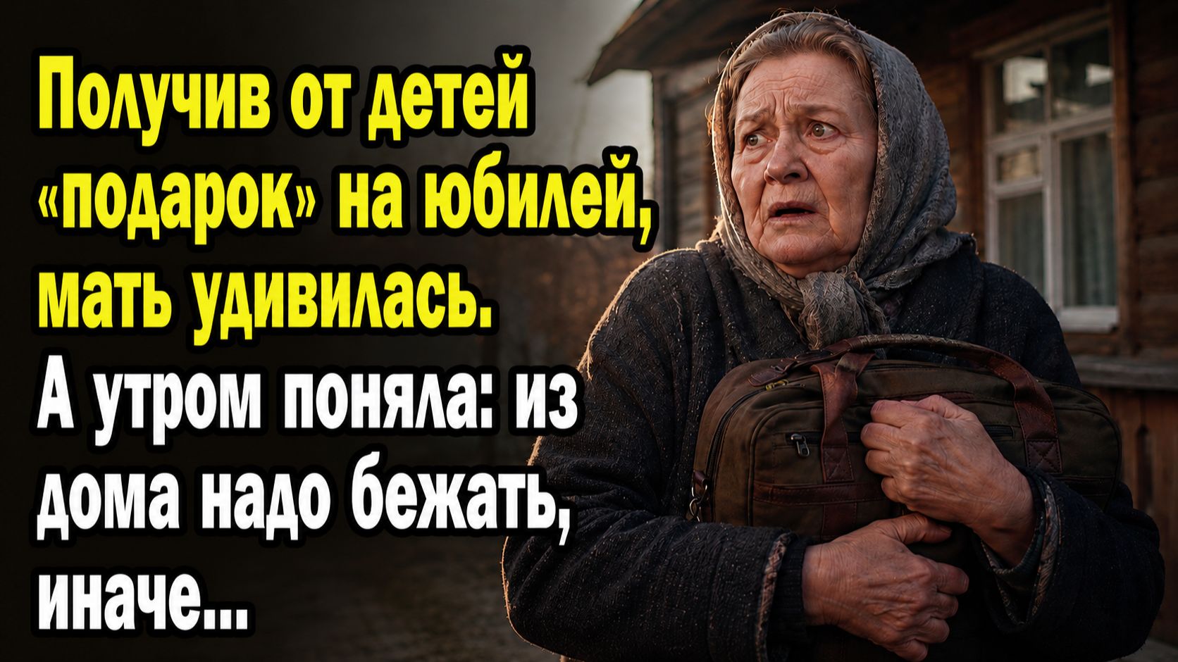 Получив от детей подарок на юбилей мать удивилась. А утром поняла: из дома надо бежать иначе...