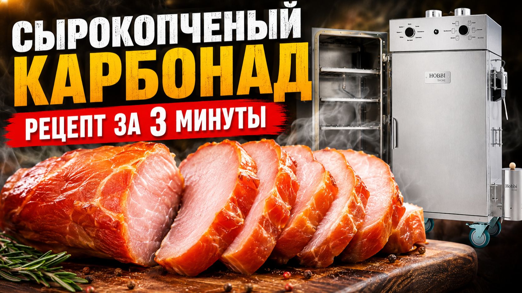 Сырокопченый карбонад с подваром. Рецепт за 3 минуты