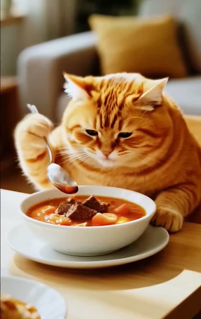 #ASMR  💥💥 Хитрый🐾котик🍅🥩💥