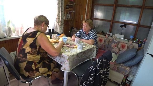 Завтрак с Любашей. Пора удалять томаты в теплице.