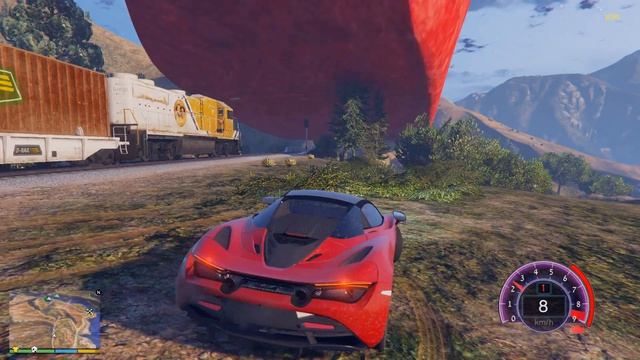 КАК ОСТАНОВИТЬ ПОЕЗД ПОЖИРАТЕЛЬ в ГТА 5 МОДЫ! TRAIN и ОБЗОР МОДА в GTA 5 ВИДЕО