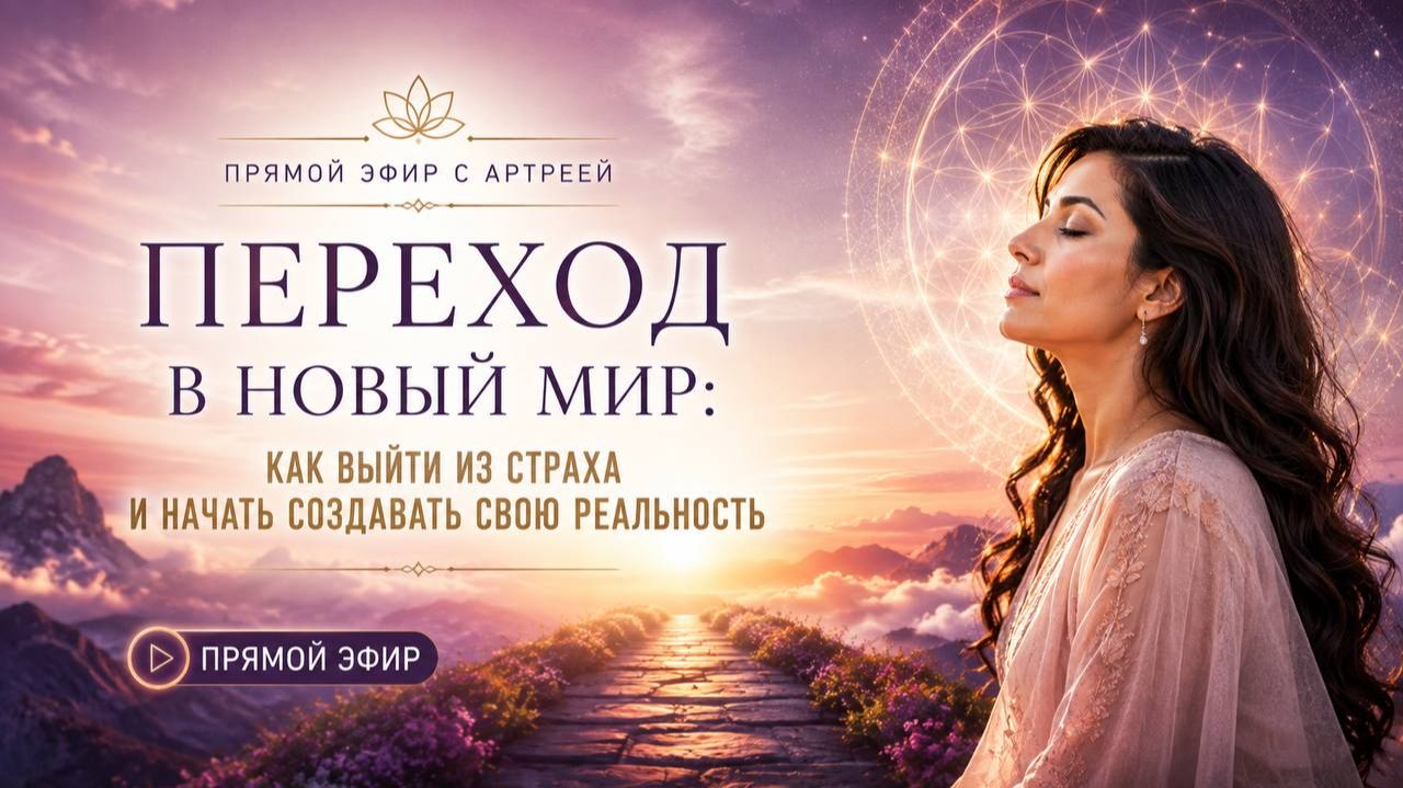 Переход в новый мир: как выйти из страха и начать создавать свою реальность | Прямой эфир с Артрейей