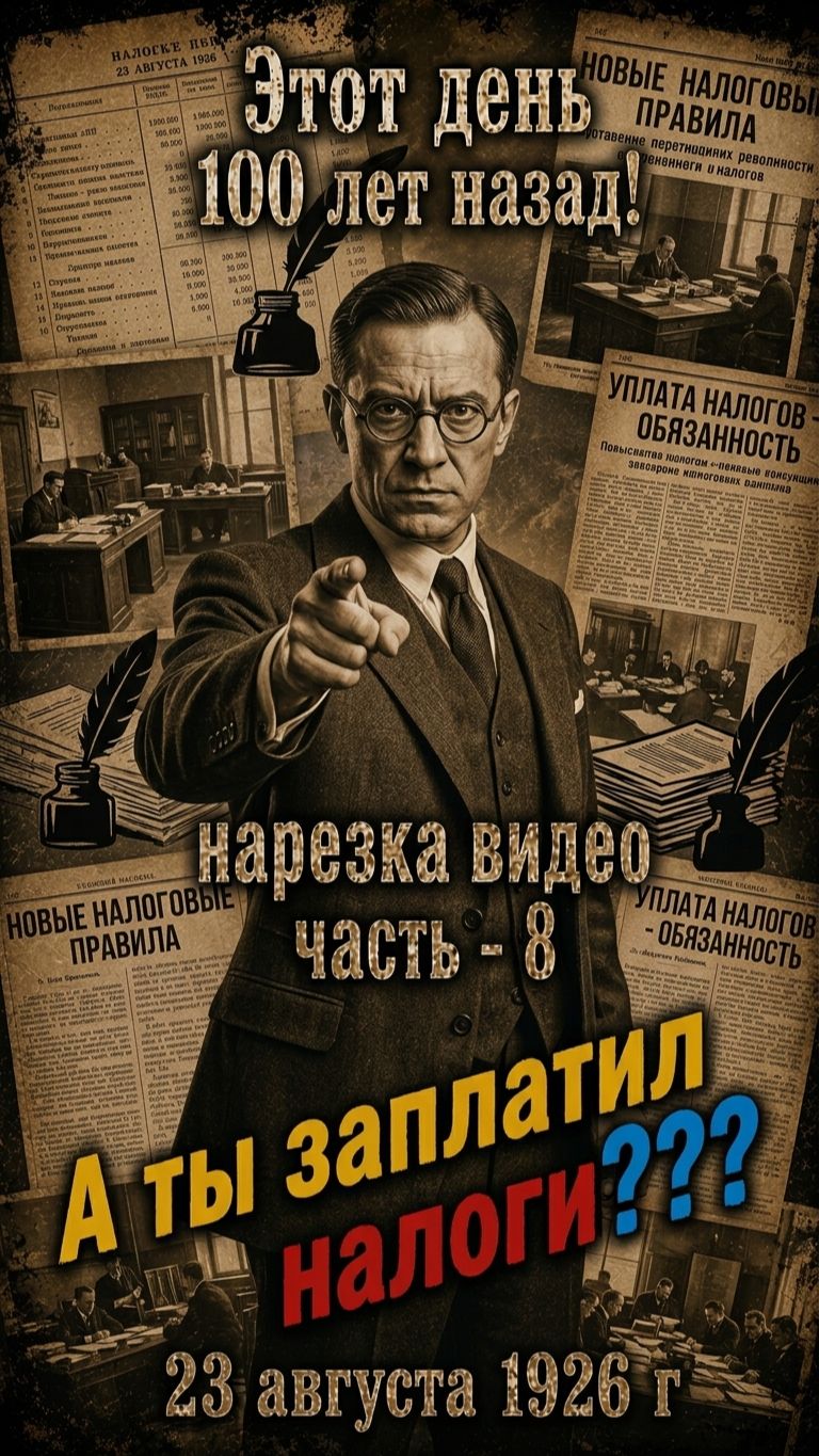 Что происходило в удивительном мире, пока менялась история! 23/08/1926-8 Этот день 100 лет назад!