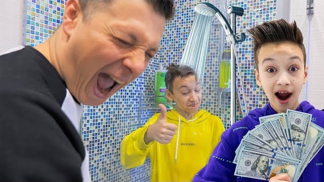 🍿 КАТИСЬ от СЮДА ЧЕЛЛЕНДЖ! Кто ПОЛУЧИТ 1000$ Артур или Папа !