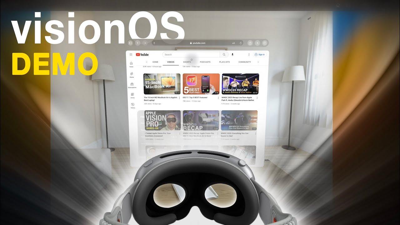This Is VisionOS On Apple Vision Pro!