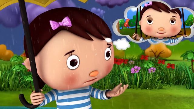 Дождик, дождик, уходи | LittleBabyBum - Детские стишки для малышей! | Азбука и цифры