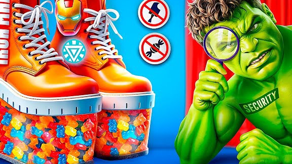 Как прокрасться в кино? Настоящие против ПОДДЕЛЬНЫХ супергероев 