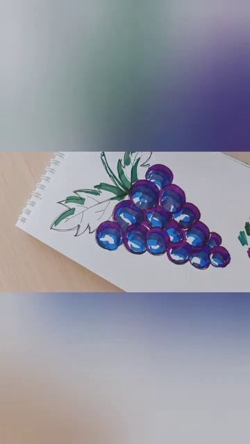 ВИОГРАД🍇 рисунок / Как нарисовать виноград
