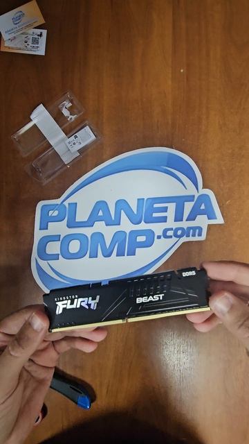 Распаковка оперативной памяти 16GB DDR5 Kingston Fury Beast 5200MHz (KF552C40BB-16)